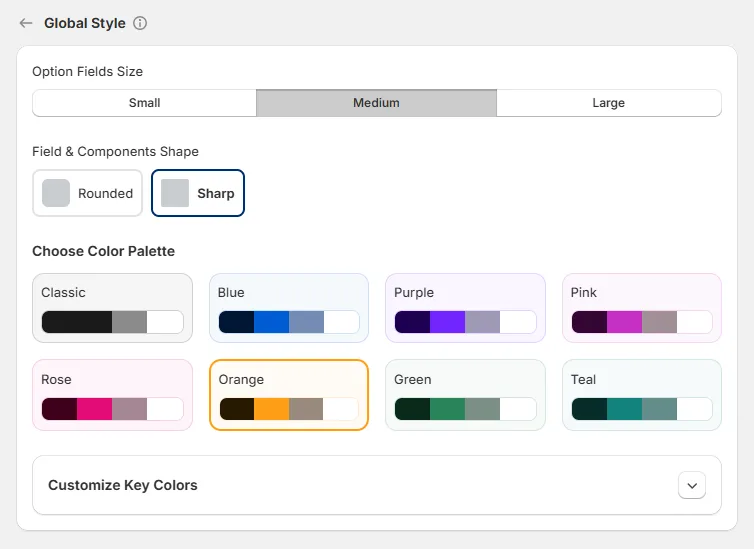 Global Style Section in WowOptions
