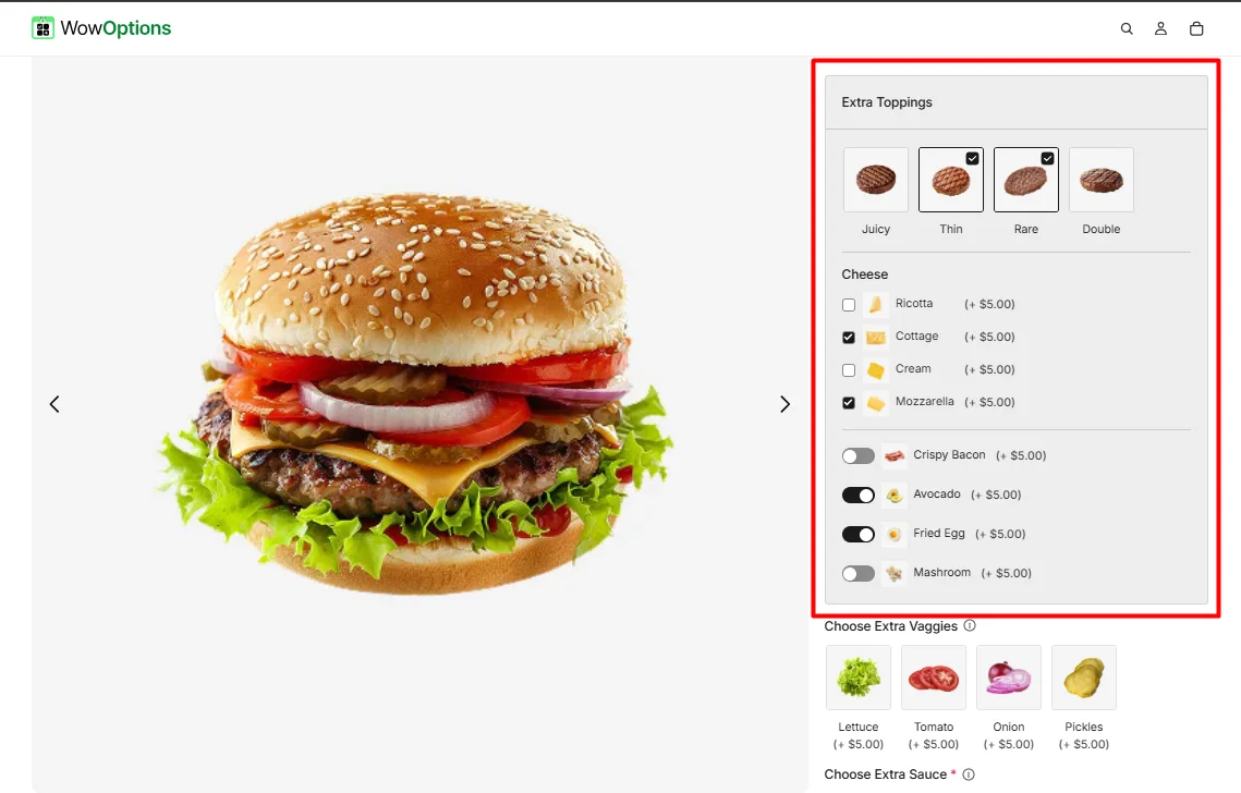 Group Option Example