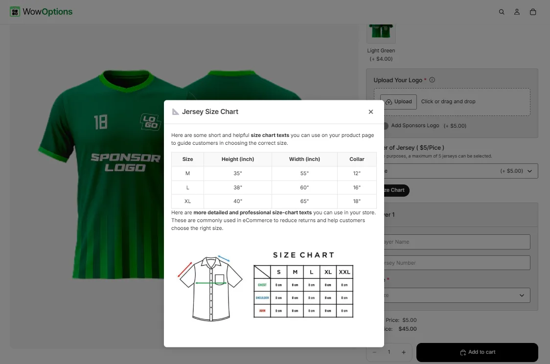 Modal Option Example