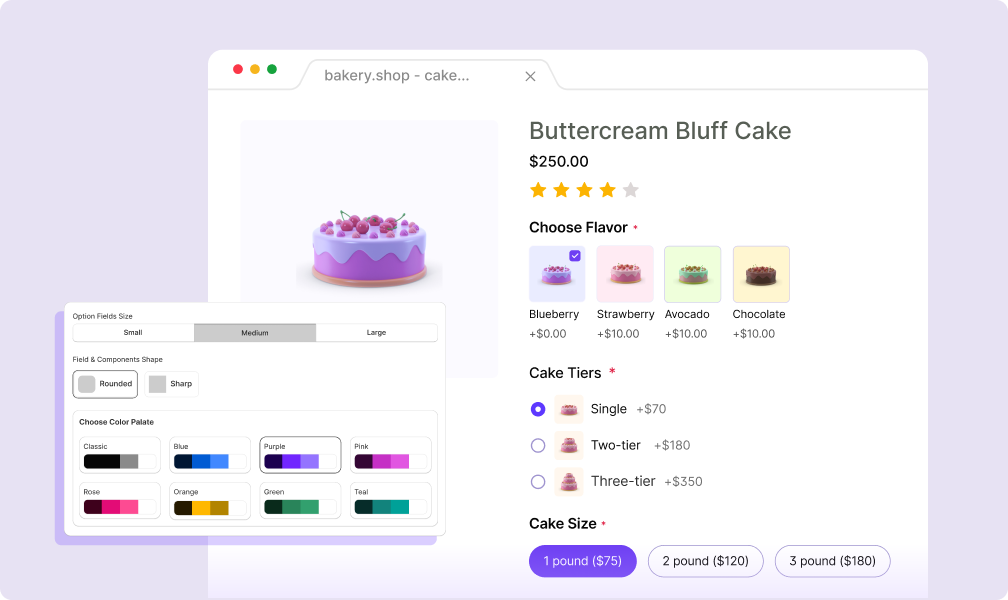 Flexible Option Types & Custom Styling